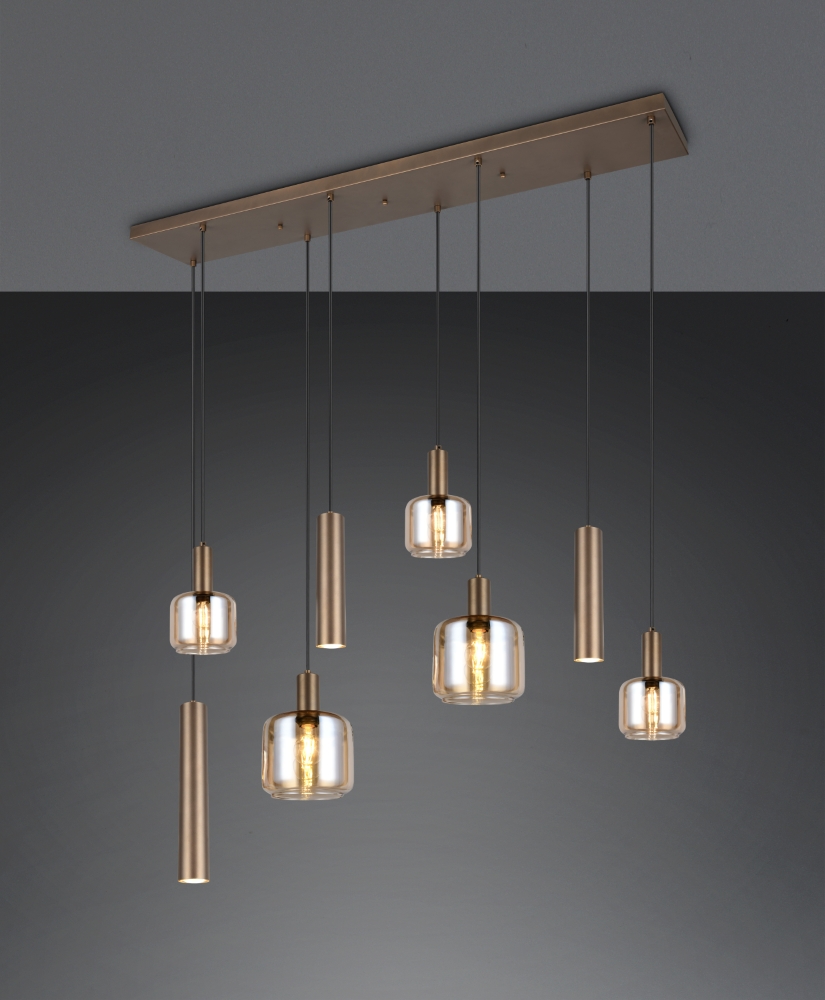 Trio Design hanglampMataro 8-lichts (3x GU10) - 364100847